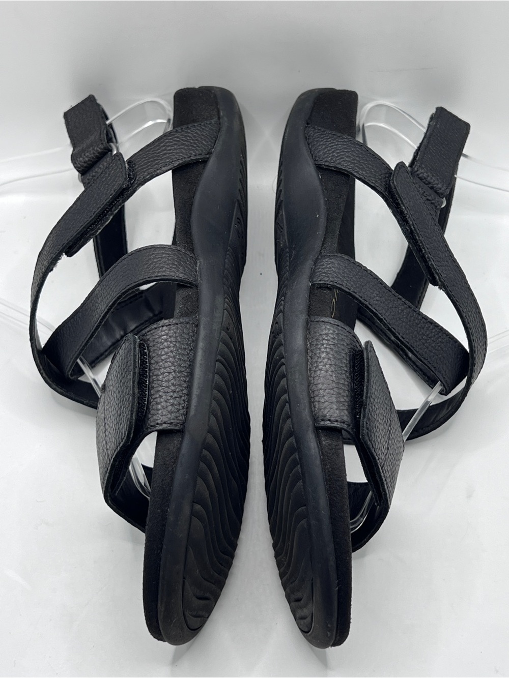 Vionic Raya Slingback Sandals, sz8 black pebbled leather adjustable straps - Picture 7 of 13